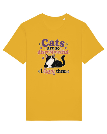 Funny Cat Lover Quote Disrespectful Cat Humor Sarcastic Feline Owner Spectra Yellow