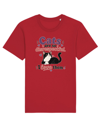 Funny Cat Lover Quote Disrespectful Cat Humor Sarcastic Feline Owner Red