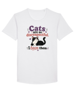 Funny Cat Lover Quote Disrespectful Cat Humor Sarcastic Feline Owner Tricou mânecă scurtă guler larg Bărbat Skater