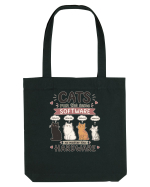 Funny Programmer Cat Lover Coding Humor Software Hardware Cat Quote Sacoșă textilă