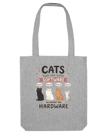 Funny Programmer Cat Lover Coding Humor Software Hardware Cat Quote Heather Grey