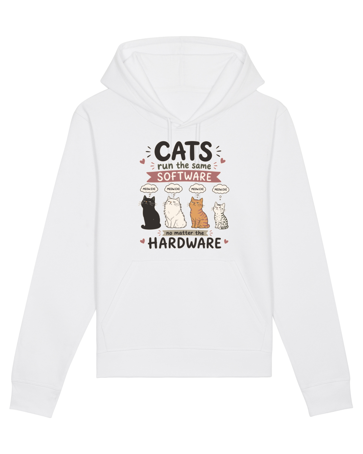 Hanorac Unisex Drummer White