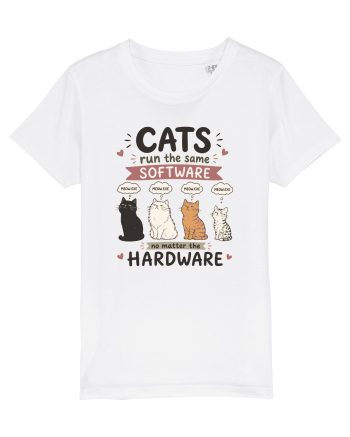Funny Programmer Cat Lover Coding Humor Software Hardware Cat Quote White