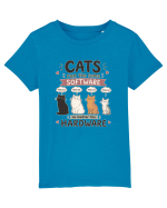 Funny Programmer Cat Lover Coding Humor Software Hardware Cat Quote Tricou mânecă scurtă  Copii Mini Creator