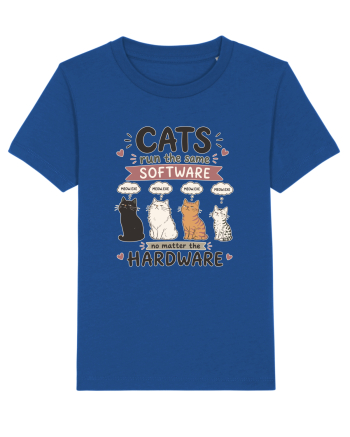 Funny Programmer Cat Lover Coding Humor Software Hardware Cat Quote Majorelle Blue