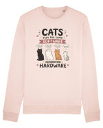 Funny Programmer Cat Lover Coding Humor Software Hardware Cat Quote Bluză mânecă lungă Unisex Rise