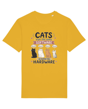 Funny Programmer Cat Lover Coding Humor Software Hardware Cat Quote Spectra Yellow