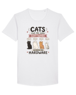 Funny Programmer Cat Lover Coding Humor Software Hardware Cat Quote Tricou mânecă scurtă guler larg Bărbat Skater
