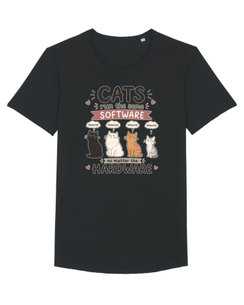 Funny Programmer Cat Lover Coding Humor Software Hardware Cat Quote Black