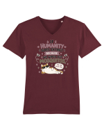 Funny Mosquito Hater Cat Lover Quote Anti Mosquito Humor Tricou mânecă scurtă guler V Bărbat Presenter