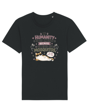 Funny Mosquito Hater Cat Lover Quote Anti Mosquito Humor Black