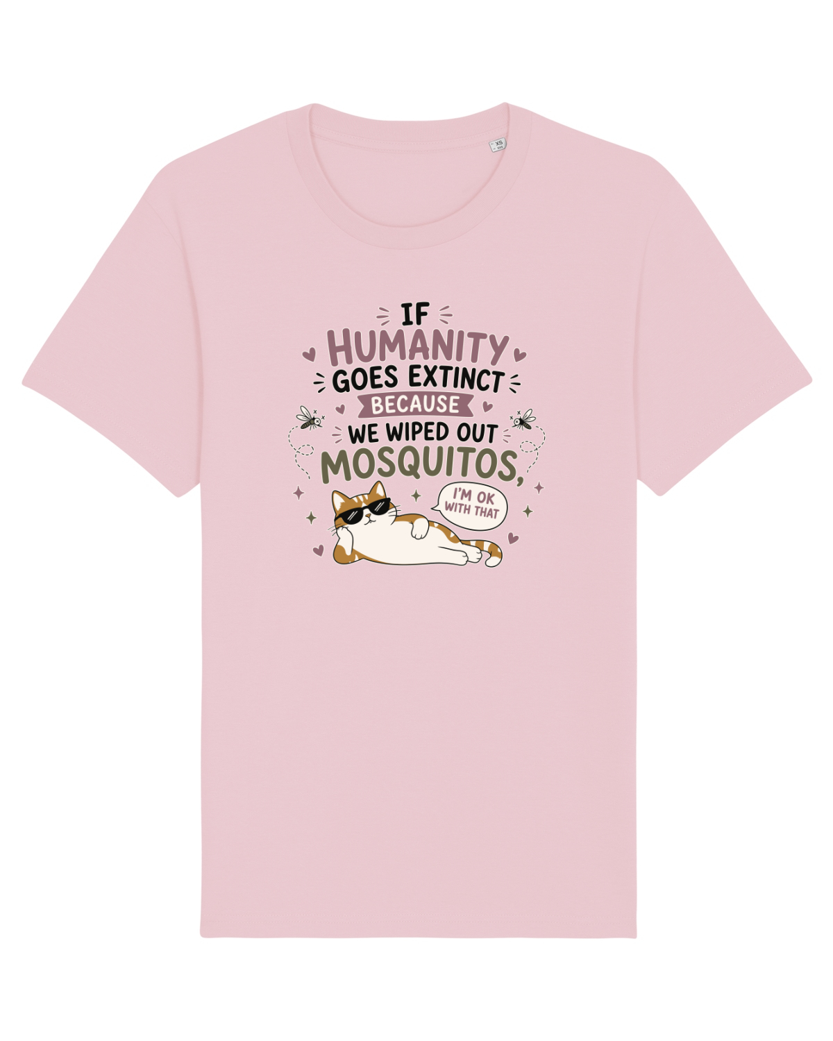 Tricou mânecă scurtă Unisex Rocker Cotton Pink