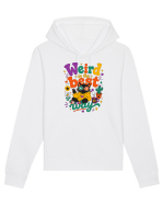 Funny Black Cat Hippie Quote Weird In The Best Way Retro Cat Humor Hanorac Unisex Drummer