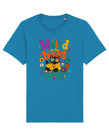 Funny Black Cat Hippie Quote Weird In The Best Way Retro Cat Humor Azur