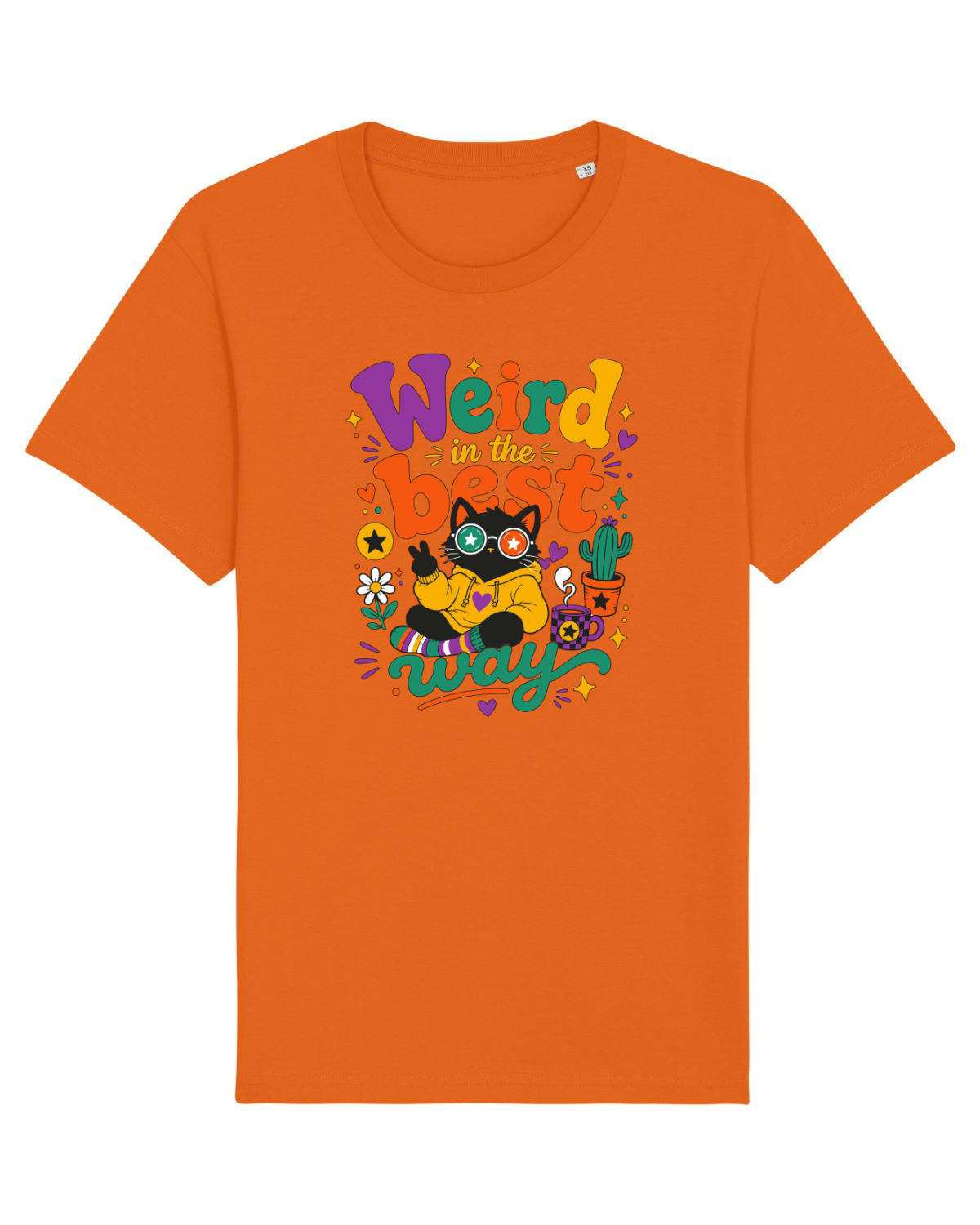 Tricou mânecă scurtă Unisex Rocker Bright Orange