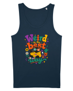 Funny Black Cat Hippie Quote Weird In The Best Way Retro Cat Humor Maiou Bărbat Runs