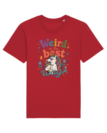Funny Unicorn Quote Weird In The Best Way Magical Unicorn Humor Red