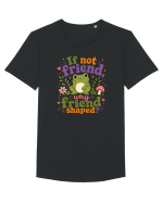 Cute Frog Meme If Not Friend Why Friend Shaped Funny Frog Humor Tricou mânecă scurtă guler larg Bărbat Skater