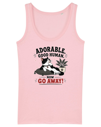 Funny Cat Attitude Design for Cat Owners and Feline Lovers Cotton Pink