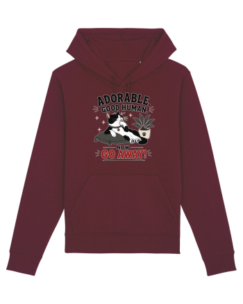 Funny Cat Attitude Design for Cat Owners and Feline Lovers Burgundy