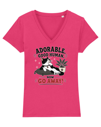 Funny Cat Attitude Design for Cat Owners and Feline Lovers Raspberry