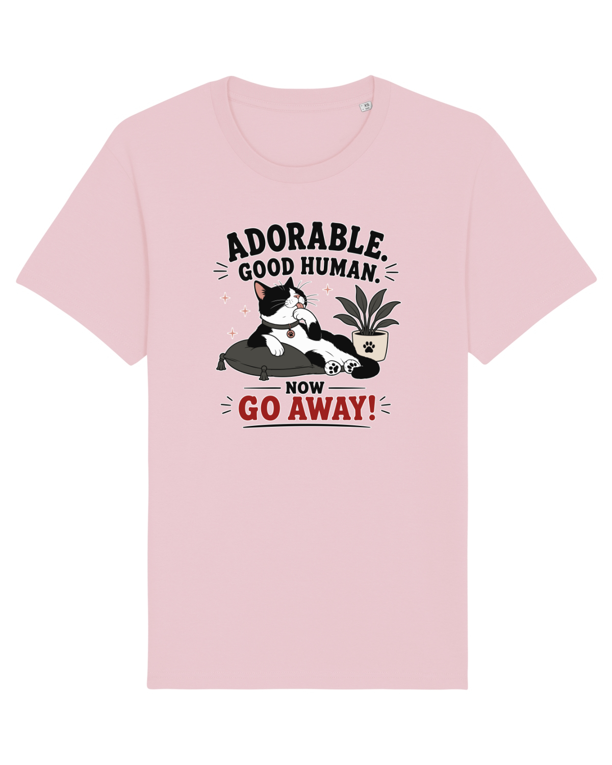 Tricou mânecă scurtă Unisex Rocker Cotton Pink