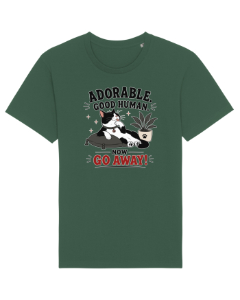 Funny Cat Attitude Design for Cat Owners and Feline Lovers Bottle Green