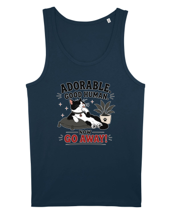 Funny Cat Attitude Design for Cat Owners and Feline Lovers Navy