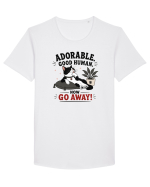 Funny Cat Attitude Design for Cat Owners and Feline Lovers Tricou mânecă scurtă guler larg Bărbat Skater
