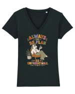 Hippie Unicorn Humor Design for Free Spirits and Boho Lifestyle Fans Tricou mânecă scurtă guler V Damă Evoker