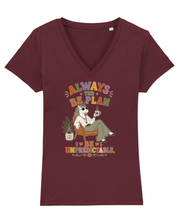 Hippie Unicorn Humor Design for Free Spirits and Boho Lifestyle Fans Burgundy