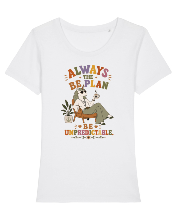 Hippie Unicorn Humor Design for Free Spirits and Boho Lifestyle Fans White
