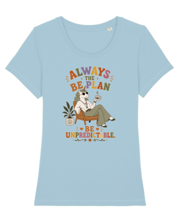 Hippie Unicorn Humor Design for Free Spirits and Boho Lifestyle Fans Sky Blue