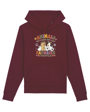 Funny Animal Lover Design for Pet Lovers and Introverts Burgundy