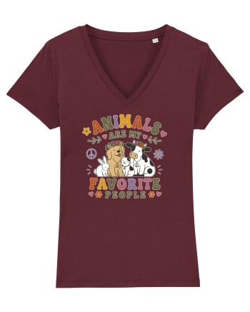 Funny Animal Lover Design for Pet Lovers and Introverts Burgundy