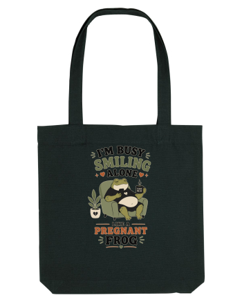 Funny Introvert Frog Design for Solitude Lovers and Quiet Personalities Black