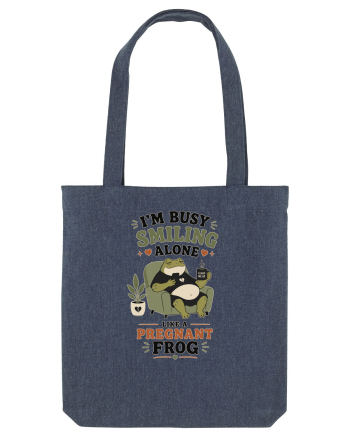 Funny Introvert Frog Design for Solitude Lovers and Quiet Personalities Midnight Blue