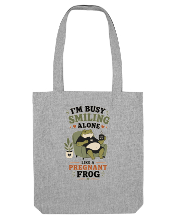 Funny Introvert Frog Design for Solitude Lovers and Quiet Personalities Heather Grey