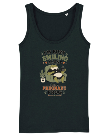 Funny Introvert Frog Design for Solitude Lovers and Quiet Personalities Black