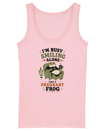 Funny Introvert Frog Design for Solitude Lovers and Quiet Personalities Cotton Pink