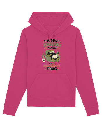Funny Introvert Frog Design for Solitude Lovers and Quiet Personalities Raspberry