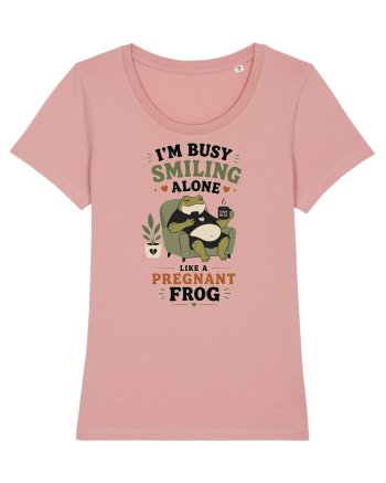 Funny Introvert Frog Design for Solitude Lovers and Quiet Personalities Canyon Pink