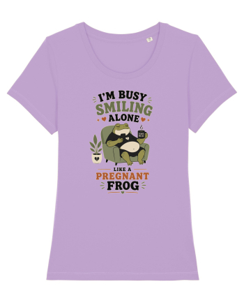 Funny Introvert Frog Design for Solitude Lovers and Quiet Personalities Lavender Dawn