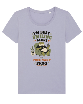 Funny Introvert Frog Design for Solitude Lovers and Quiet Personalities Lavender