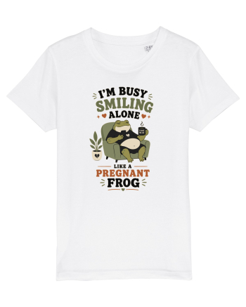 Funny Introvert Frog Design for Solitude Lovers and Quiet Personalities White