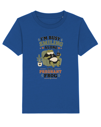 Funny Introvert Frog Design for Solitude Lovers and Quiet Personalities Majorelle Blue