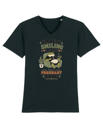 Funny Introvert Frog Design for Solitude Lovers and Quiet Personalities Black