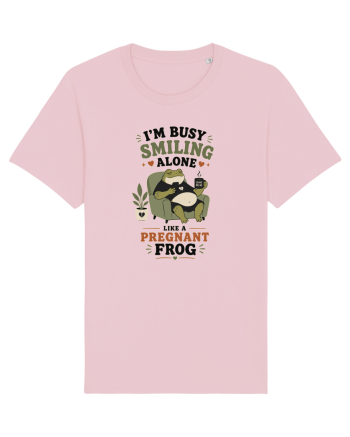 Funny Introvert Frog Design for Solitude Lovers and Quiet Personalities Cotton Pink