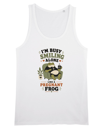 Funny Introvert Frog Design for Solitude Lovers and Quiet Personalities White
