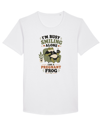 Funny Introvert Frog Design for Solitude Lovers and Quiet Personalities White